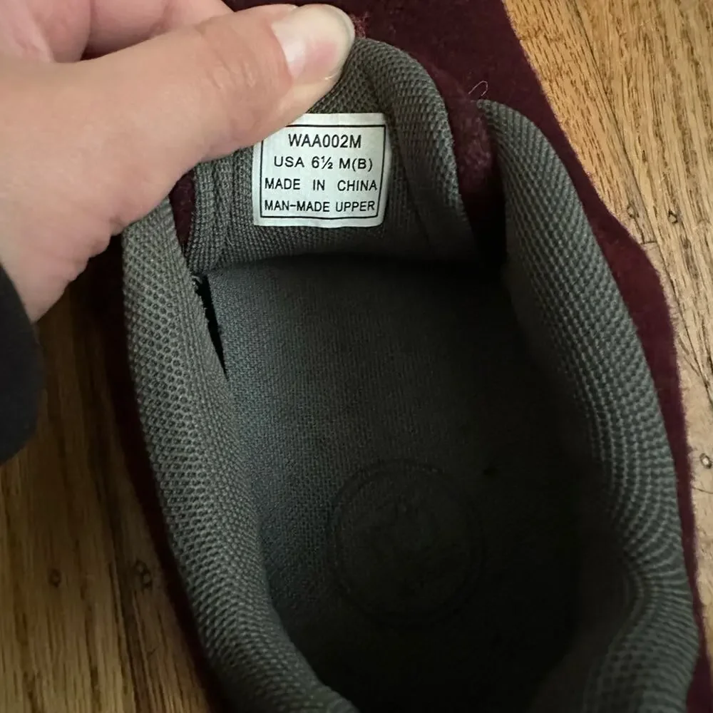 Propert Travel Fit Burgundy Sneakers Size 6.5